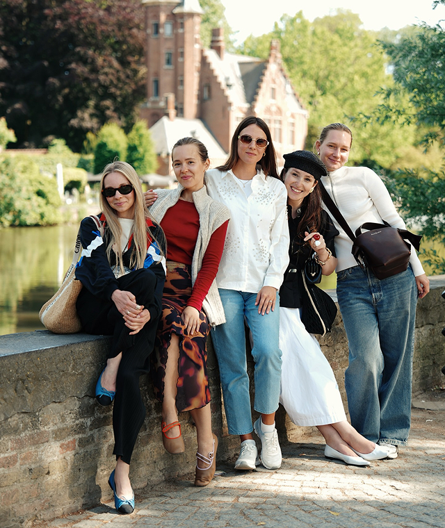 A group of women travelling together